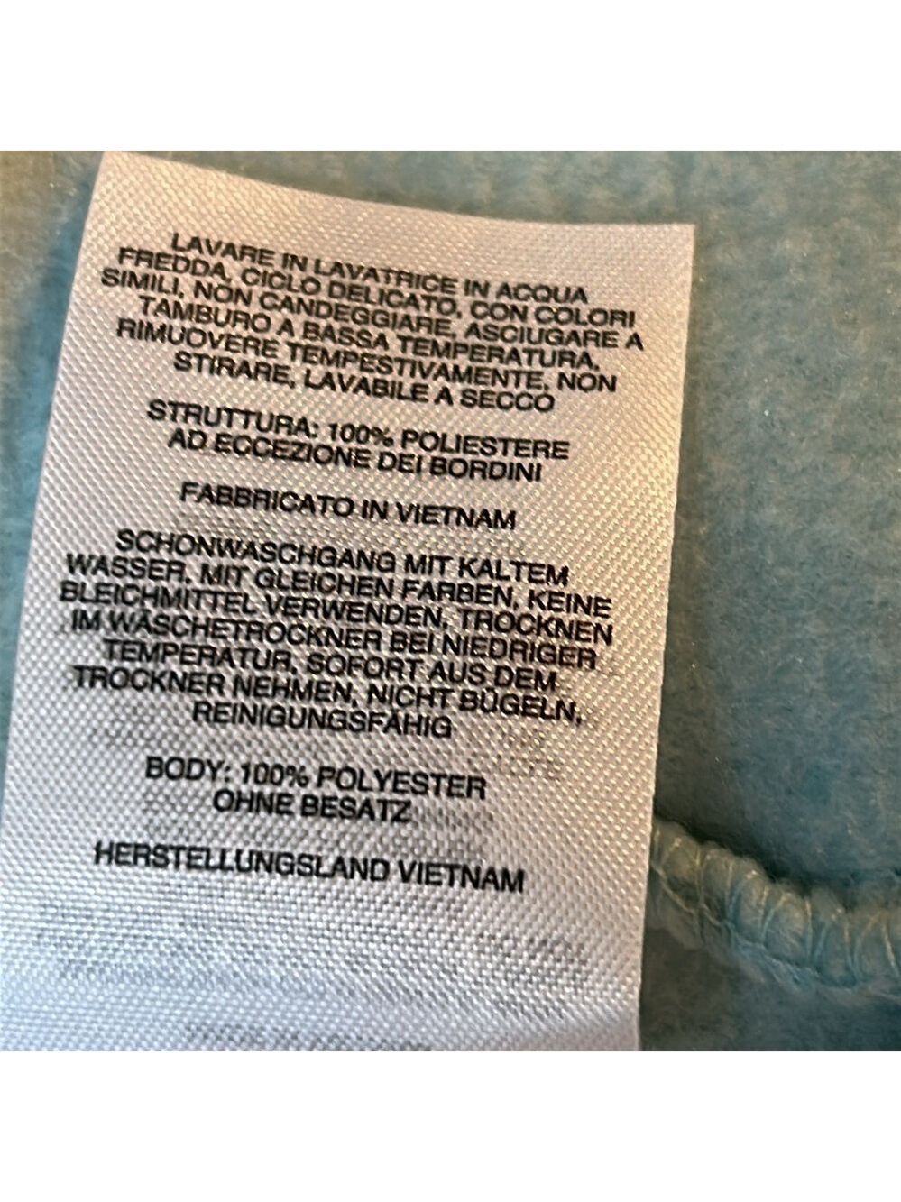 NWOT Columbia Blue/Teal Fleece Full Zip Jacket Size Small - Picture 11 of 12